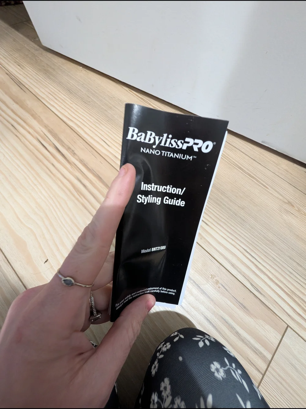 BaBylissPRO Black Instruction / Styling Guide Booklet